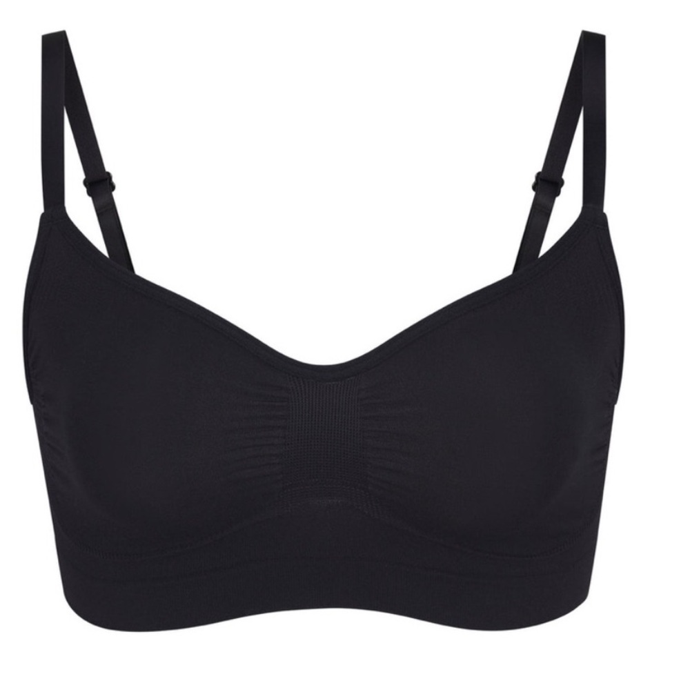 SKIMS Black Seamless Bra